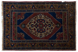 Natural Anatolium Turkish Vintage Rug 5'0'' x 7'4'' ft 153 x 224 cm