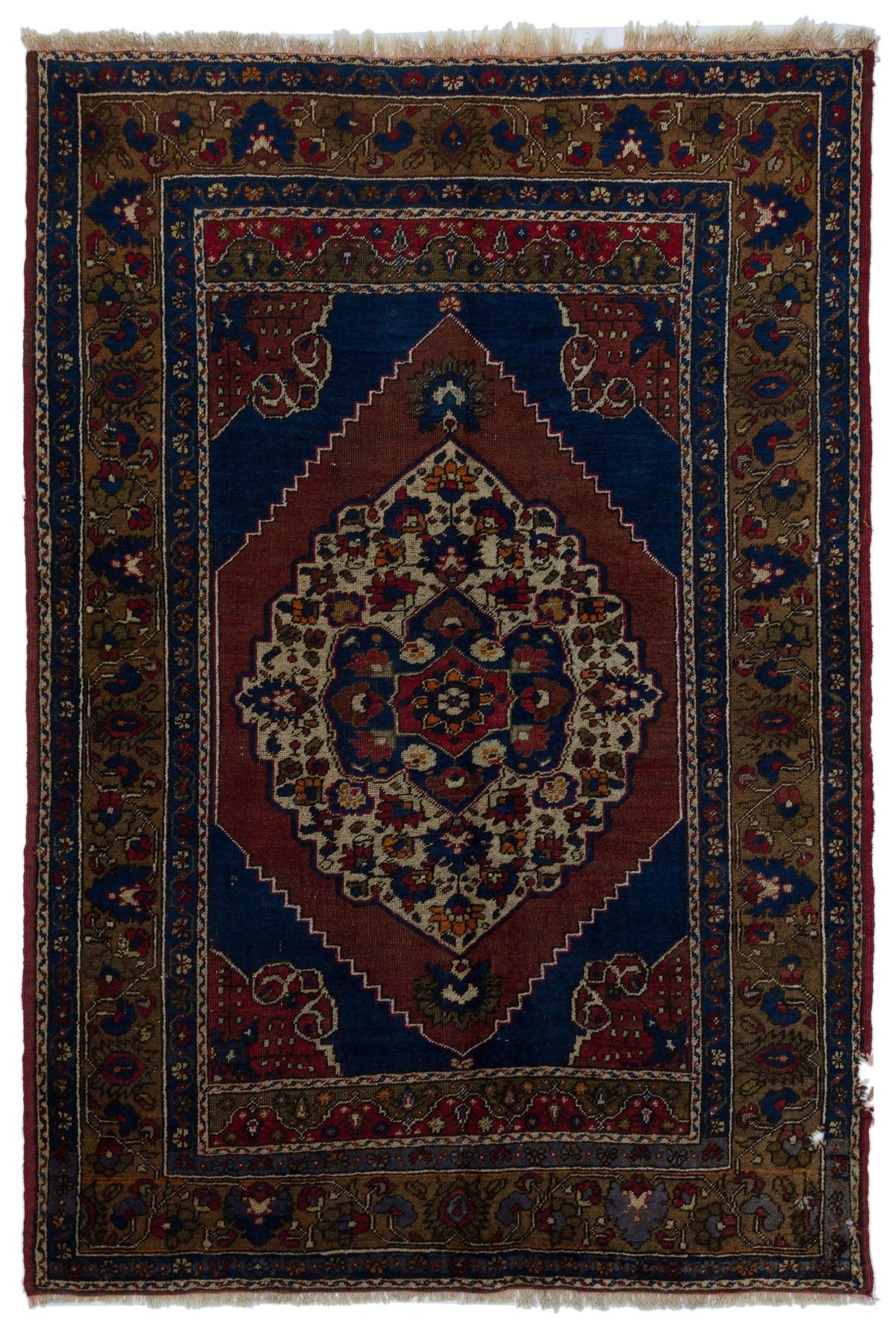 Natural Anatolium Turkish Vintage Rug 5&#39;0&#39;&#39; x 7&#39;4&#39;&#39; ft 153 x 224 cm