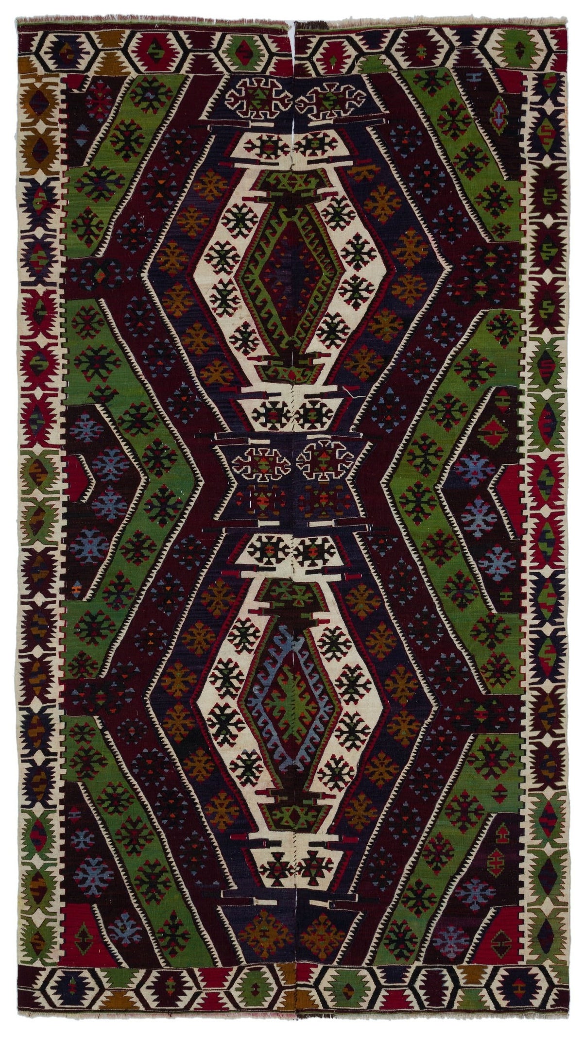 Natural Anatolium Turkish Vintage Rug 6&#39;0&#39;&#39; x 10&#39;6&#39;&#39; ft 183 x 320 cm