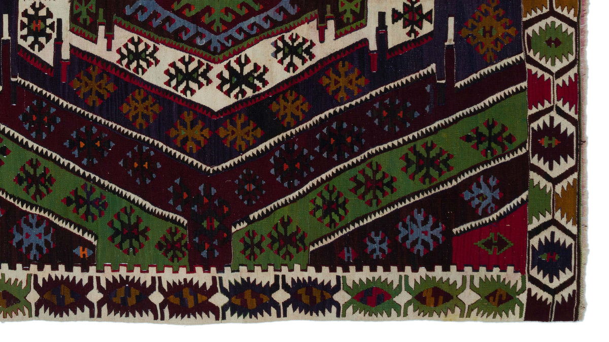 Natural Anatolium Turkish Vintage Rug 6&#39;0&#39;&#39; x 10&#39;6&#39;&#39; ft 183 x 320 cm