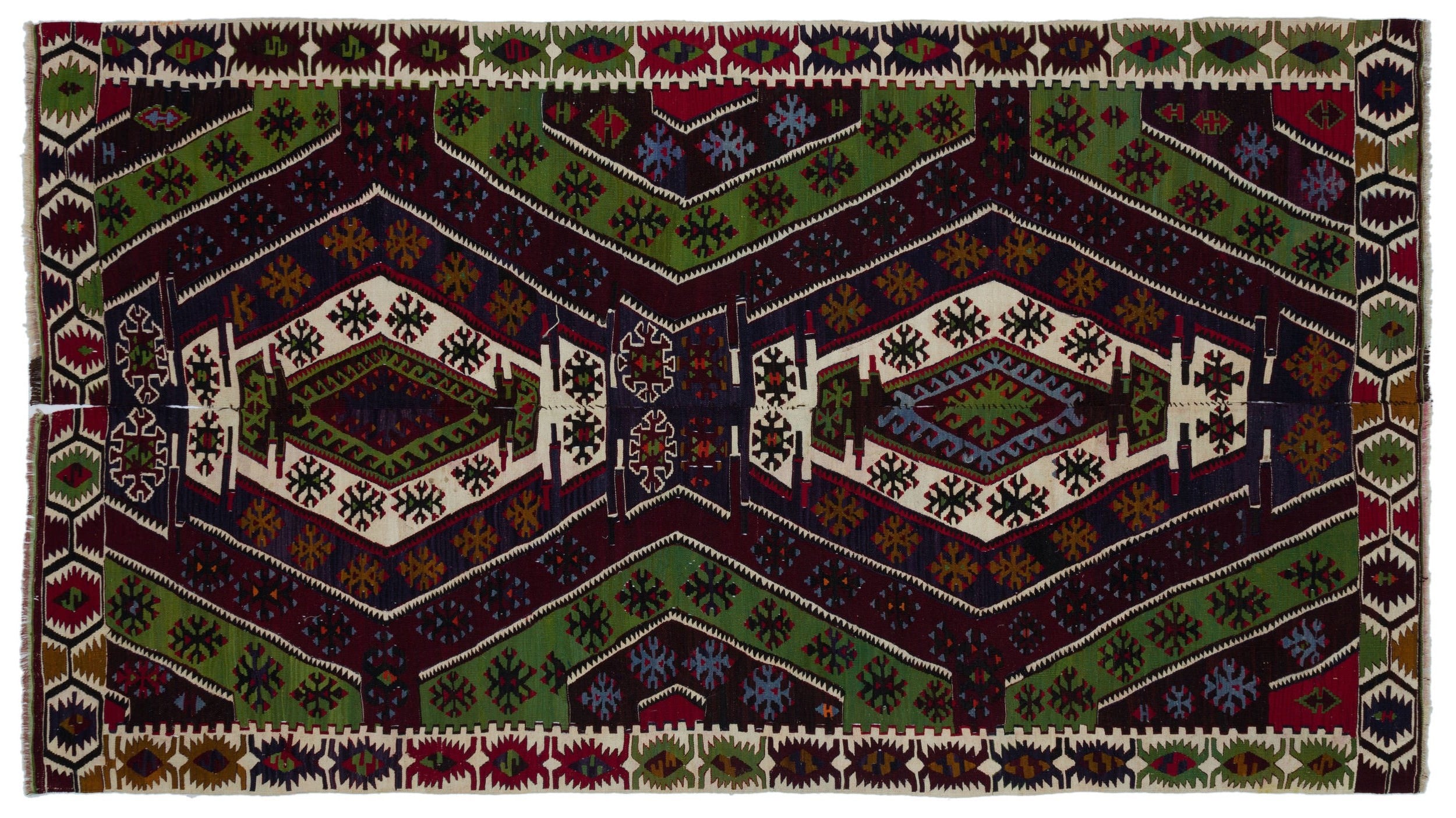 Natural Anatolium Turkish Vintage Rug 6'0'' x 10'6'' ft 183 x 320 cm