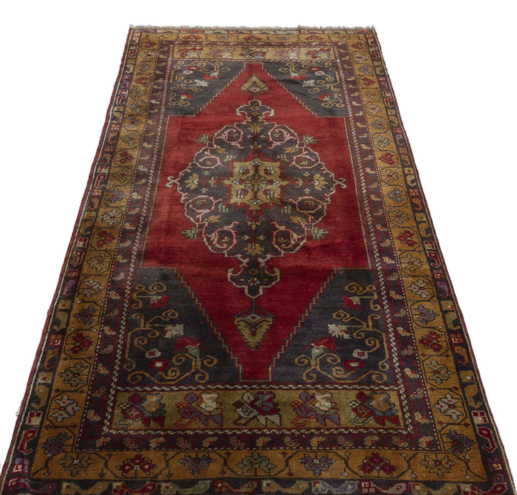 Natural Anatolium Turkish Vintage Runner 3'5'' x 7'9'' ft 104 x 236 cm
