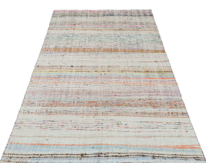 Natural Chaput Kilim Rug 3'12'' x 7'8'' ft 121 x 233 cm