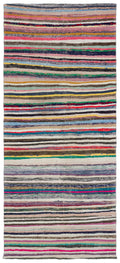 Chaput Over Dyed Kilim Rug 5'6'' x 12'3'' ft 167 x 373 cm