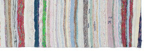 Chaput Over Dyed Kilim Rug 3'4'' x 9'9'' ft 102 x 296 cm