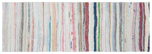Chaput Over Dyed Kilim Rug 3'4'' x 9'9'' ft 102 x 296 cm