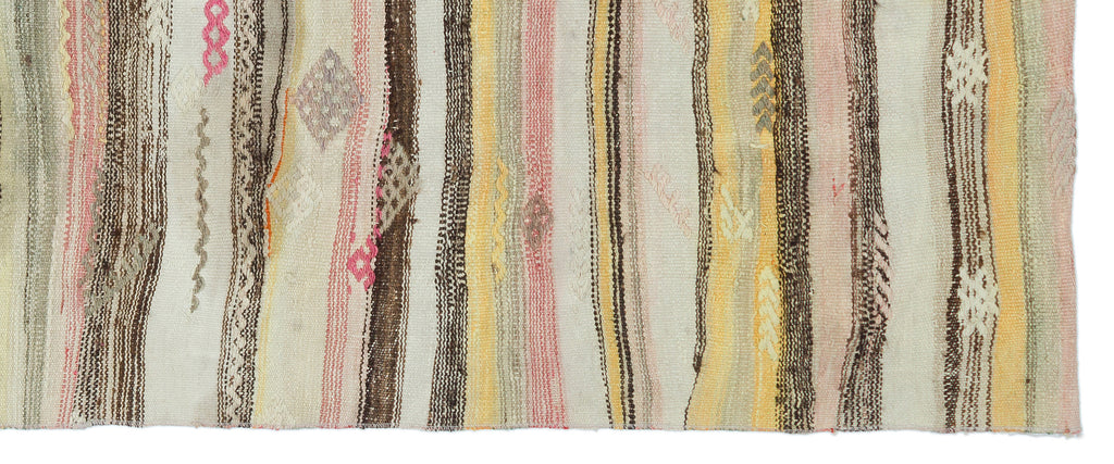 Chaput Over Dyed Kilim Rug 3'6'' x 8'8'' ft 107 x 265 cm