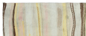 Chaput Over Dyed Kilim Rug 3'6'' x 8'8'' ft 107 x 265 cm