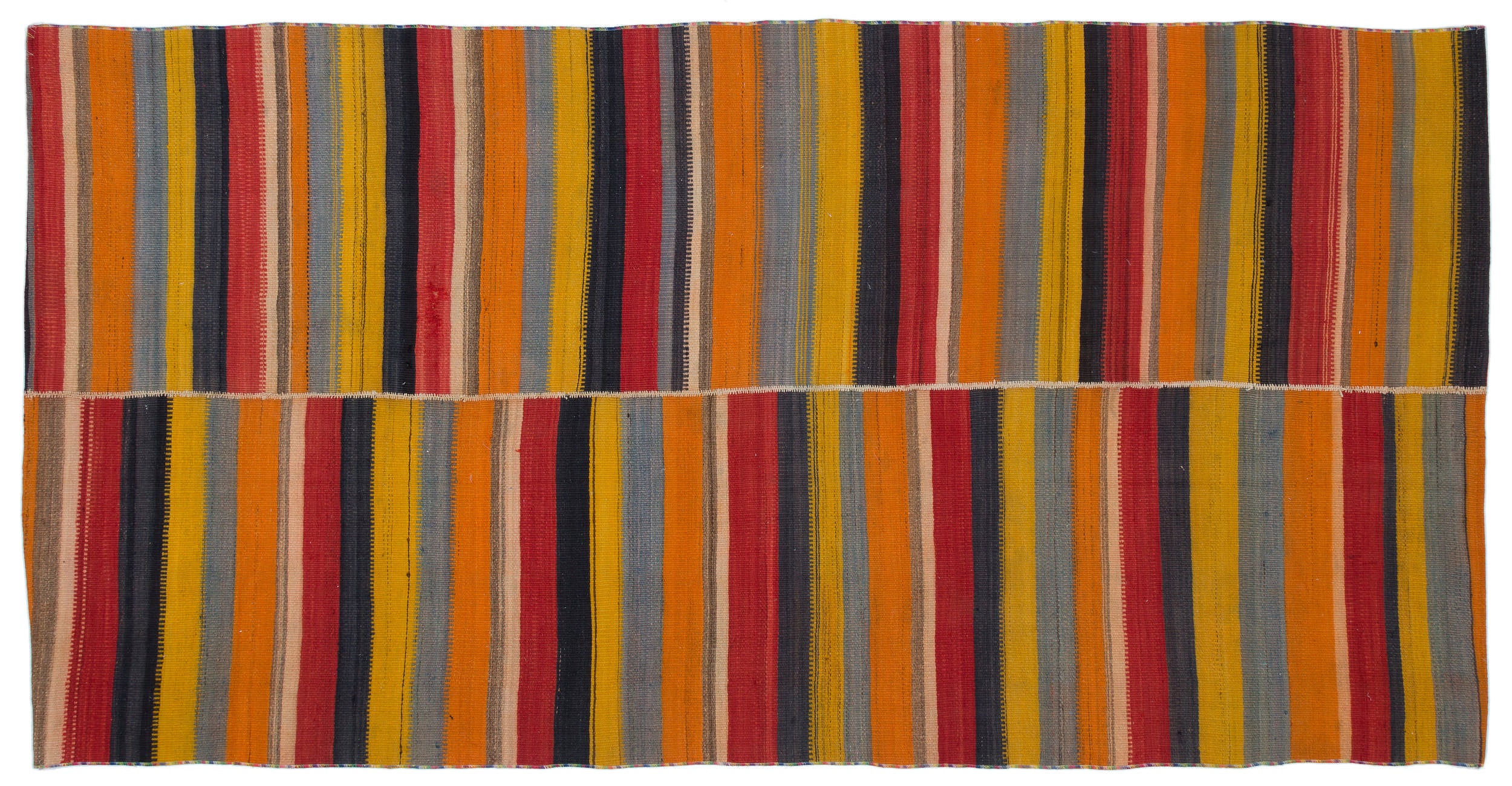 Chaput Over Dyed Kilim Rug 4'8'' x 9'1'' ft 142 x 277 cm