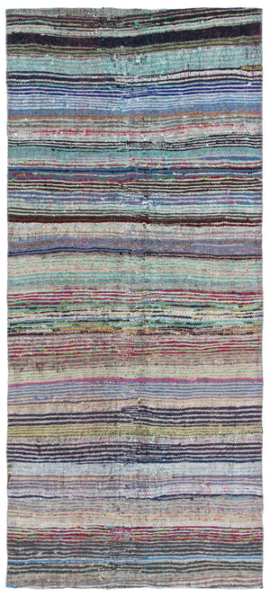 Chaput Over Dyed Kilim Rug 4'4'' x 9'6'' ft 132 x 290 cm