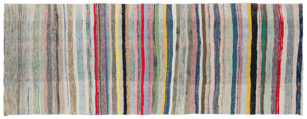 Chaput Over Dyed Kilim Rug 4'6'' x 11'8'' ft 137 x 356 cm