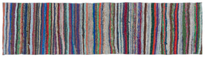 Chaput Over Dyed Kilim Rug 2'6'' x 9'3'' ft 75 x 281 cm