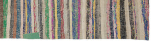 Chaput Over Dyed Kilim Rug 3'6'' x 12'5'' ft 106 x 378 cm