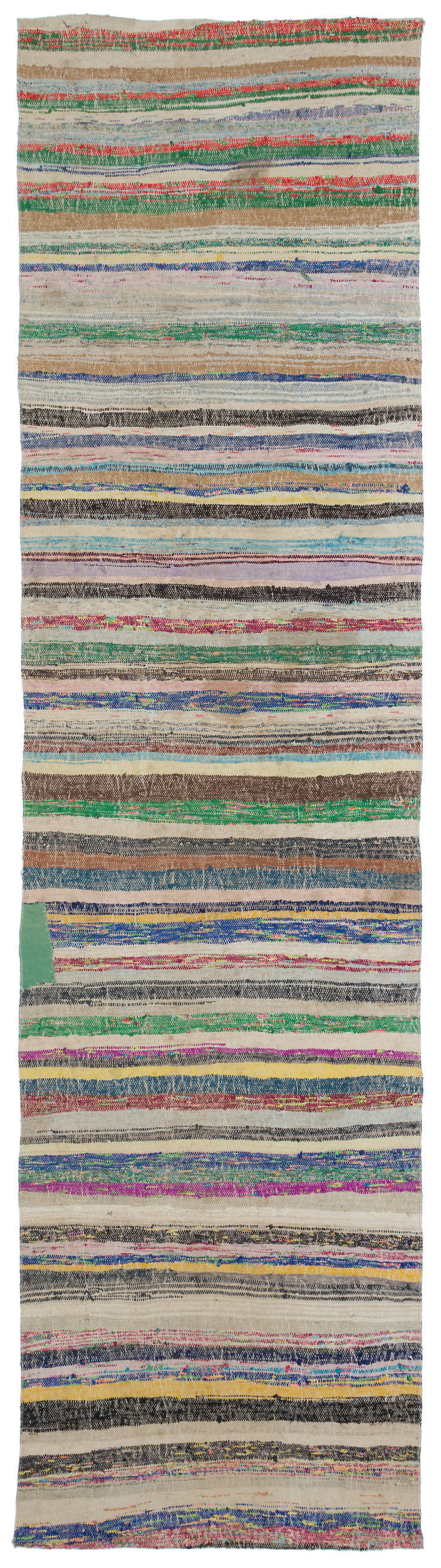 Chaput Over Dyed Kilim Rug 3&#39;6&#39;&#39; x 12&#39;5&#39;&#39; ft 106 x 378 cm