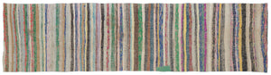 Chaput Over Dyed Kilim Rug 3'6'' x 12'5'' ft 106 x 378 cm