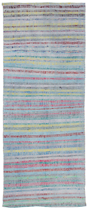 Chaput Over Dyed Kilim Rug 2'12'' x 7'7'' ft 91 x 230 cm