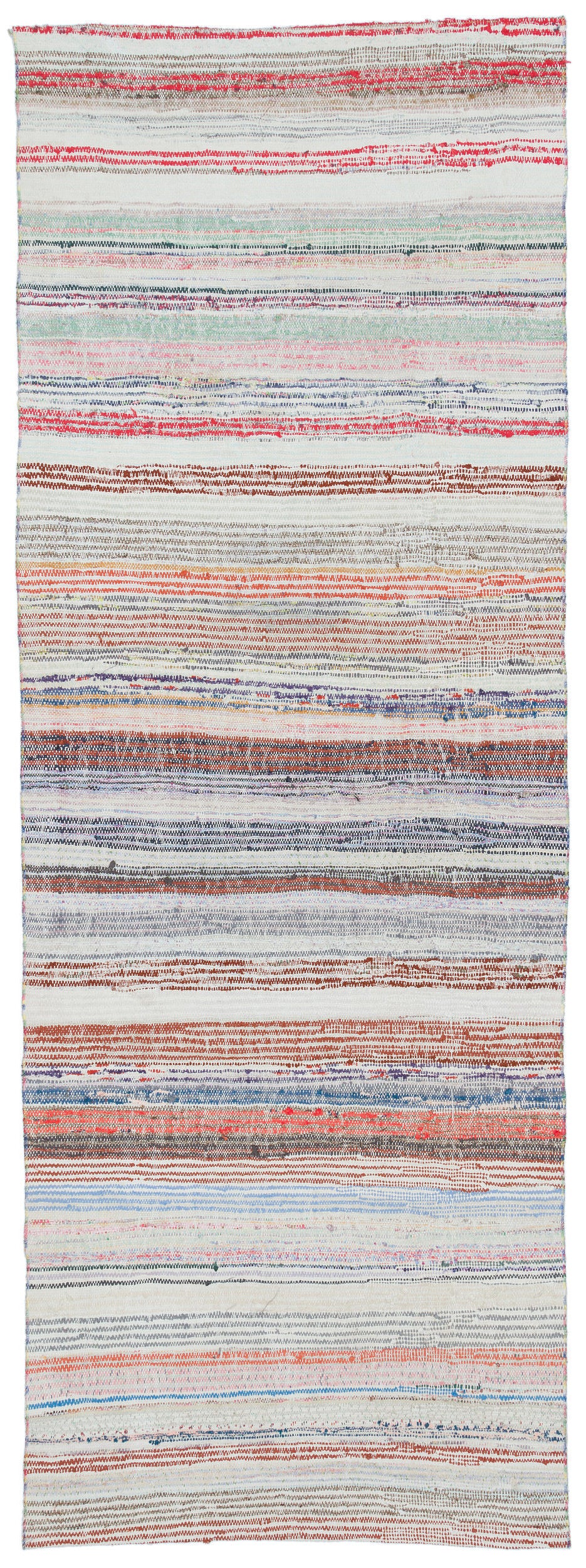 Chaput Over Dyed Kilim Rug 3'3'' x 9'1'' ft 100 x 278 cm