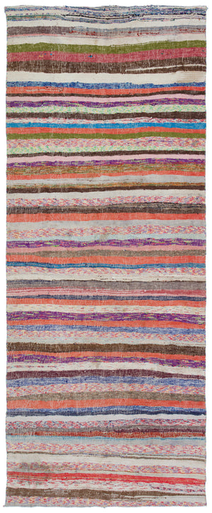 Chaput Over Dyed Kilim Rug 4'8'' x 11'7'' ft 143 x 354 cm