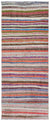 Chaput Over Dyed Kilim Rug 4'8'' x 11'7'' ft 143 x 354 cm
