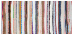 Chaput Over Dyed Kilim Rug 5'1'' x 11'1'' ft 156 x 338 cm