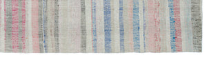 Chaput Over Dyed Kilim Rug 3'4'' x 12'8'' ft 102 x 385 cm