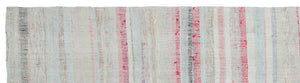 Chaput Over Dyed Kilim Rug 3'4'' x 12'8'' ft 102 x 385 cm