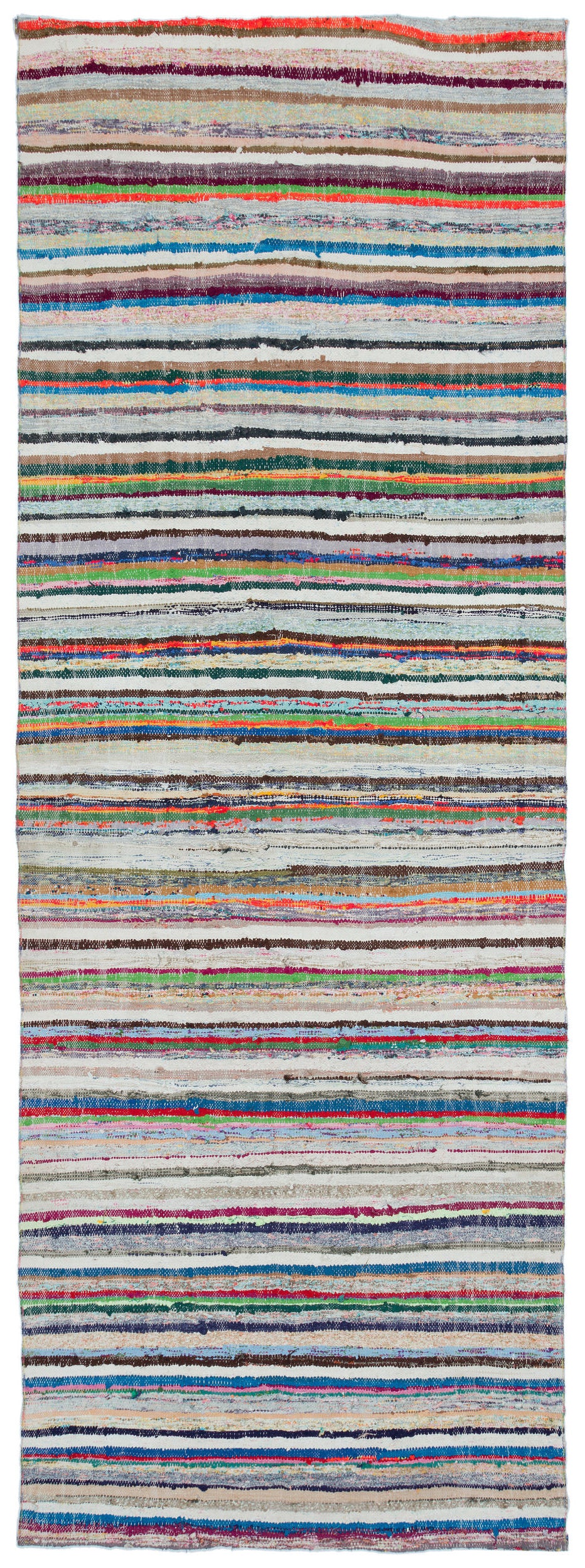 Chaput Over Dyed Kilim Rug 4'2'' x 11'6'' ft 126 x 350 cm