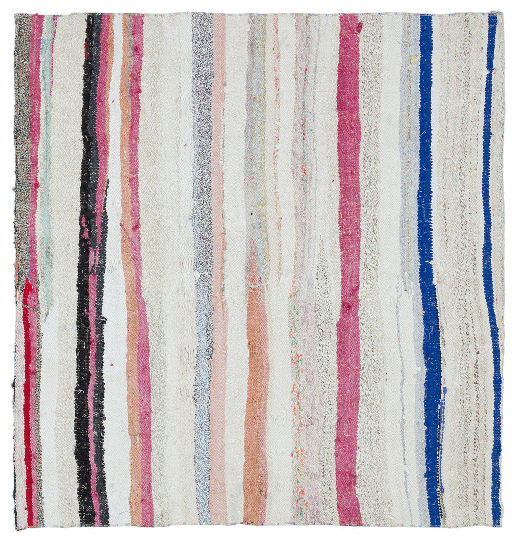 Chaput Over Dyed Kilim Rug 5'1'' x 4'11'' ft 154 x 150 cm
