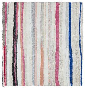 Chaput Over Dyed Kilim Rug 5'1'' x 4'11'' ft 154 x 150 cm