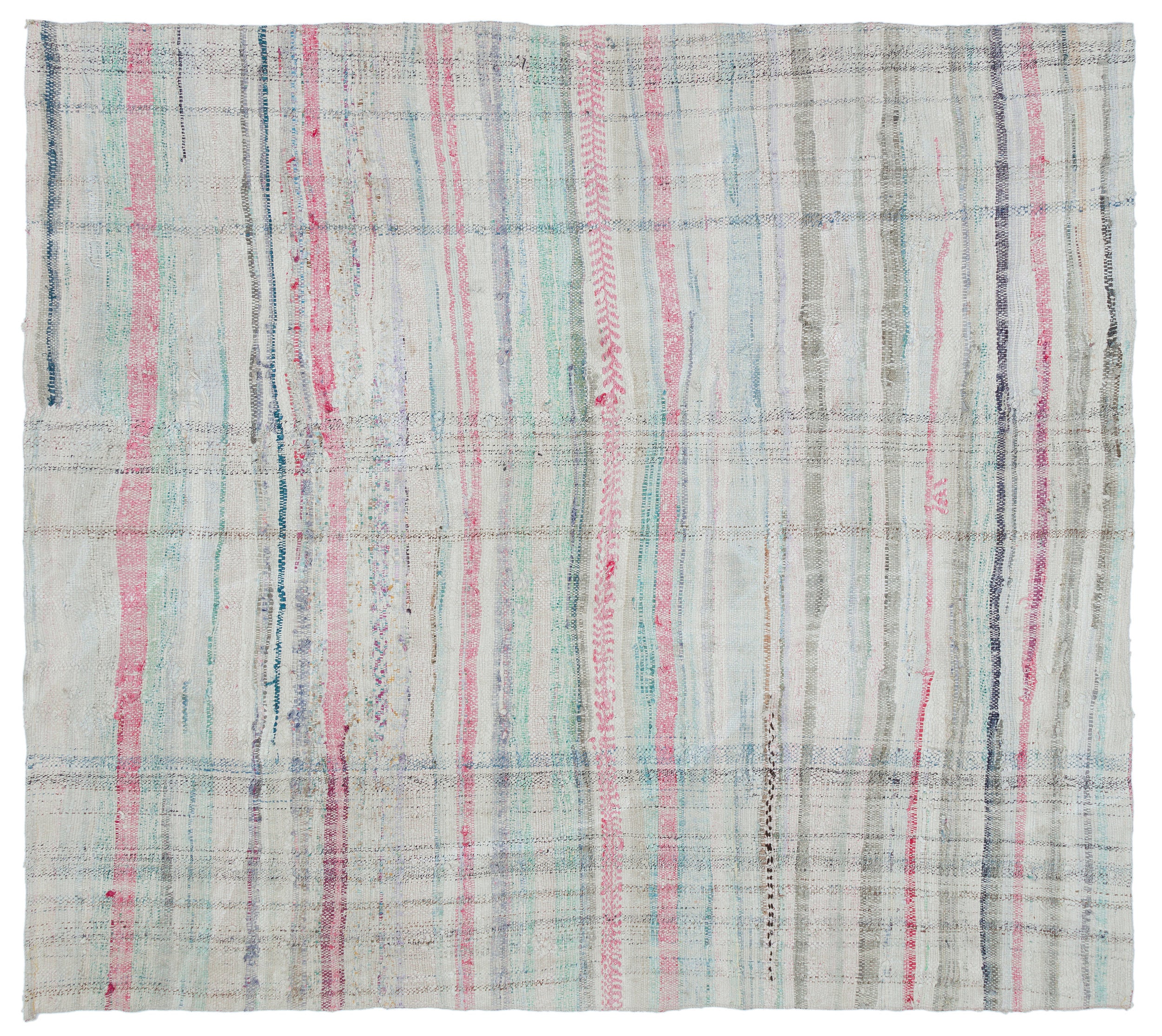 Chaput Over Dyed Kilim Rug 6'6'' x 6'11'' ft 198 x 210 cm