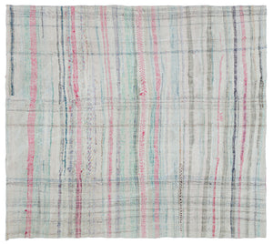 Chaput Over Dyed Kilim Rug 6'6'' x 6'11'' ft 198 x 210 cm