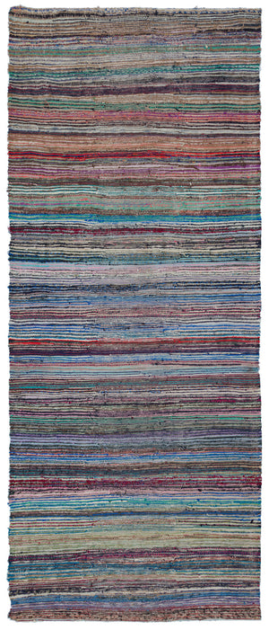 Chaput Over Dyed Kilim Rug 4'11'' x 11'11'' ft 151 x 364 cm