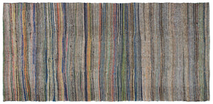 Chaput Over Dyed Kilim Rug 4'9'' x 10'4'' ft 146 x 316 cm
