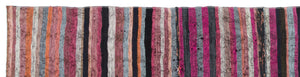 Chaput Over Dyed Kilim Rug 2'5'' x 10'1'' ft 74 x 307 cm