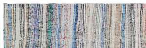 Chaput Over Dyed Kilim Rug 3'7'' x 11'5'' ft 110 x 347 cm