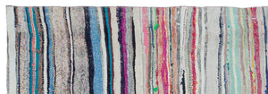 Chaput Over Dyed Kilim Rug 3'5'' x 9'12'' ft 103 x 304 cm