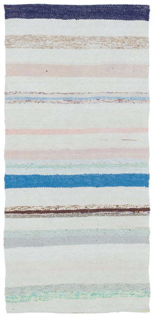Chaput Over Dyed Kilim Rug 2'2'' x 4'9'' ft 66 x 145 cm