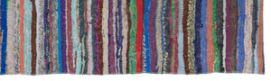 Chaput Over Dyed Kilim Rug 2'4'' x 8'6'' ft 72 x 260 cm