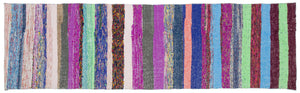 Chaput Over Dyed Kilim Rug 2'12'' x 10'4'' ft 91 x 315 cm