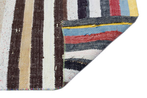 Chaput Over Dyed Kilim Rug 3'7'' x 9'11'' ft 110 x 303 cm