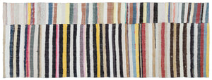 Chaput Over Dyed Kilim Rug 3'7'' x 9'11'' ft 110 x 303 cm