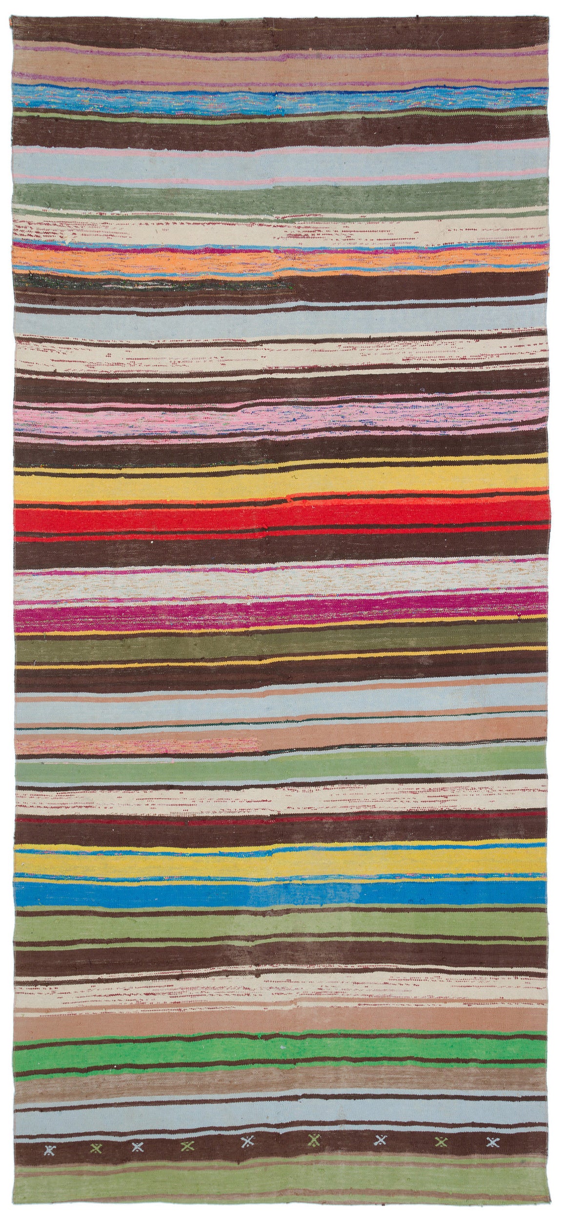 Chaput Over Dyed Kilim Rug 5&#39;8&#39;&#39; x 12&#39;6&#39;&#39; ft 172 x 380 cm