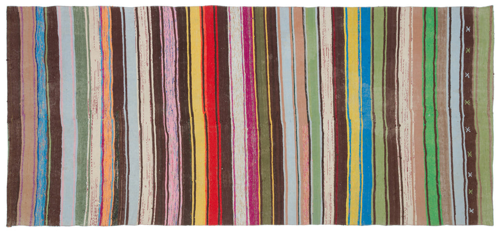 Chaput Over Dyed Kilim Rug 5'8'' x 12'6'' ft 172 x 380 cm