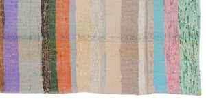 Chaput Over Dyed Kilim Rug 3'5'' x 7'3'' ft 104 x 222 cm