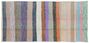 Chaput Over Dyed Kilim Rug 3'5'' x 7'3'' ft 104 x 222 cm