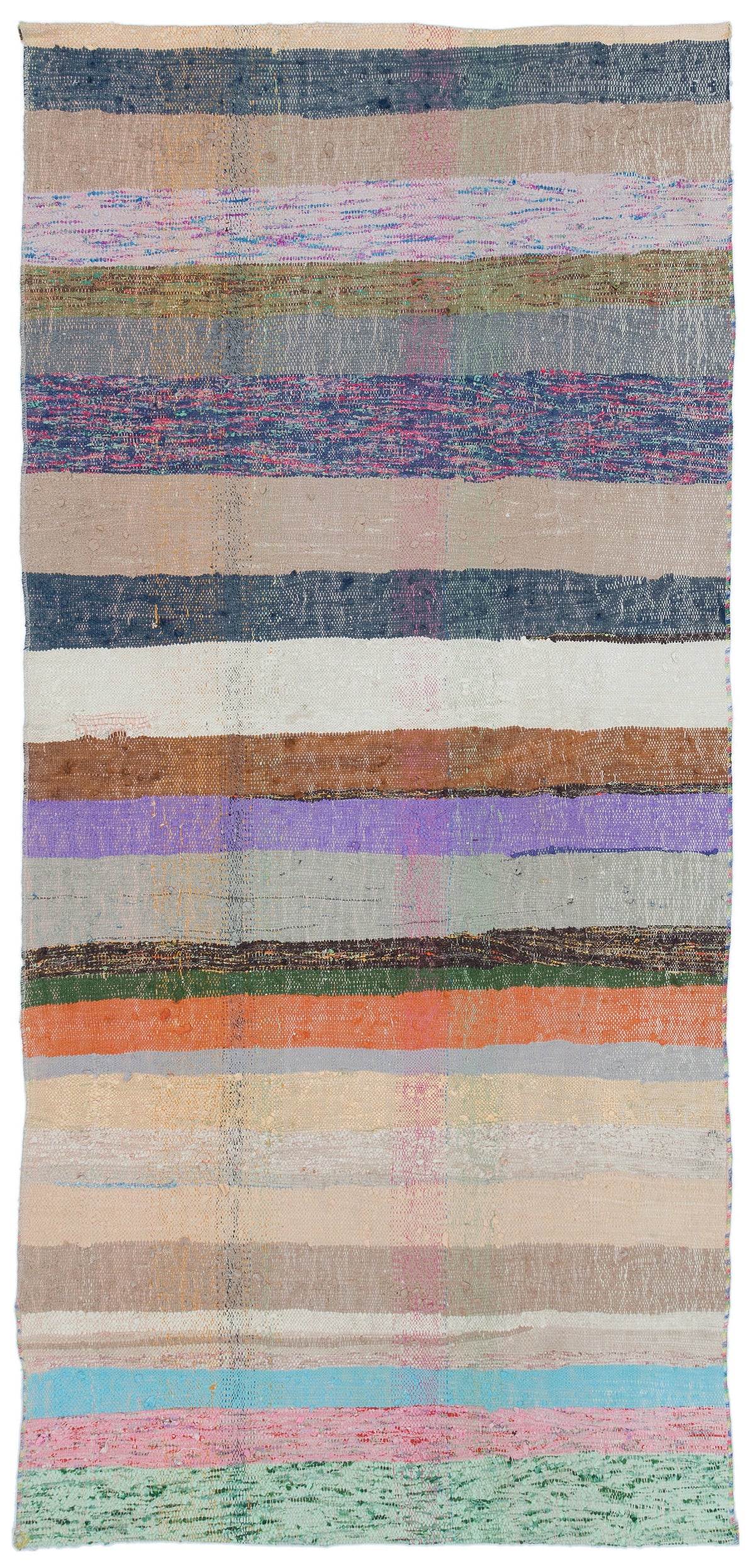 Chaput Over Dyed Kilim Rug 3&#39;5&#39;&#39; x 7&#39;3&#39;&#39; ft 104 x 222 cm