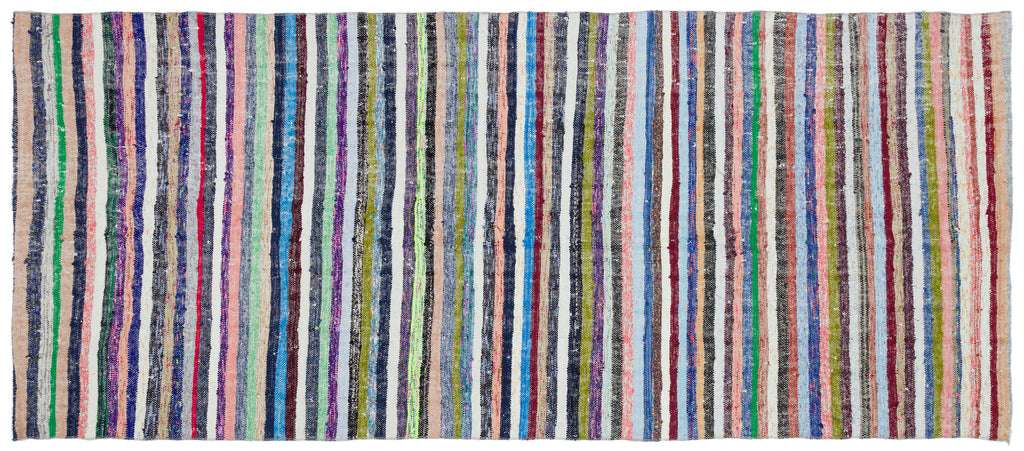 Chaput Over Dyed Kilim Rug 4'6'' x 10'4'' ft 137 x 315 cm