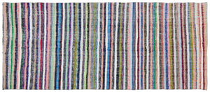 Chaput Over Dyed Kilim Rug 4'6'' x 10'4'' ft 137 x 315 cm