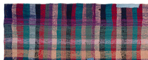 Chaput Over Dyed Kilim Rug 4'2'' x 10'7'' ft 126 x 322 cm