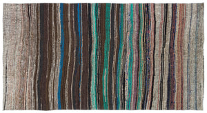 Chaput Over Dyed Kilim Rug 4'9'' x 8'11'' ft 146 x 272 cm